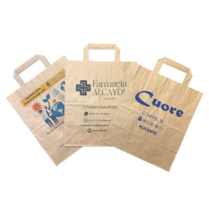 Bolsa de Papel Kraft Personalizada Mediana para Farmacias y Comercios | Separc