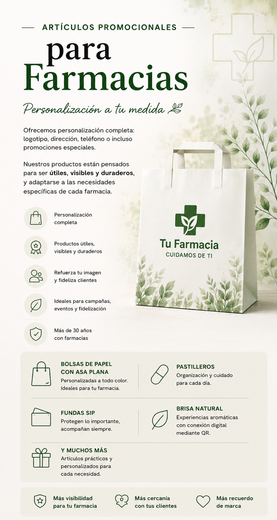 Artículos promocionales personalizados para farmacias SEPARC