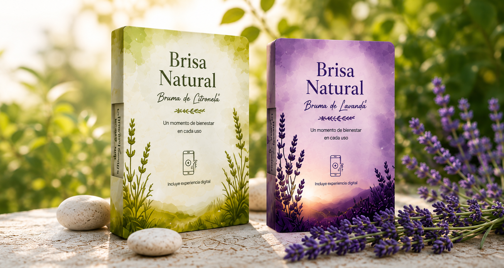 Brisa Natural brumas aromáticas personalizadas con QR
