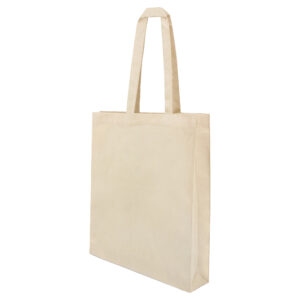 Bolsa 100% algodón con fuelle